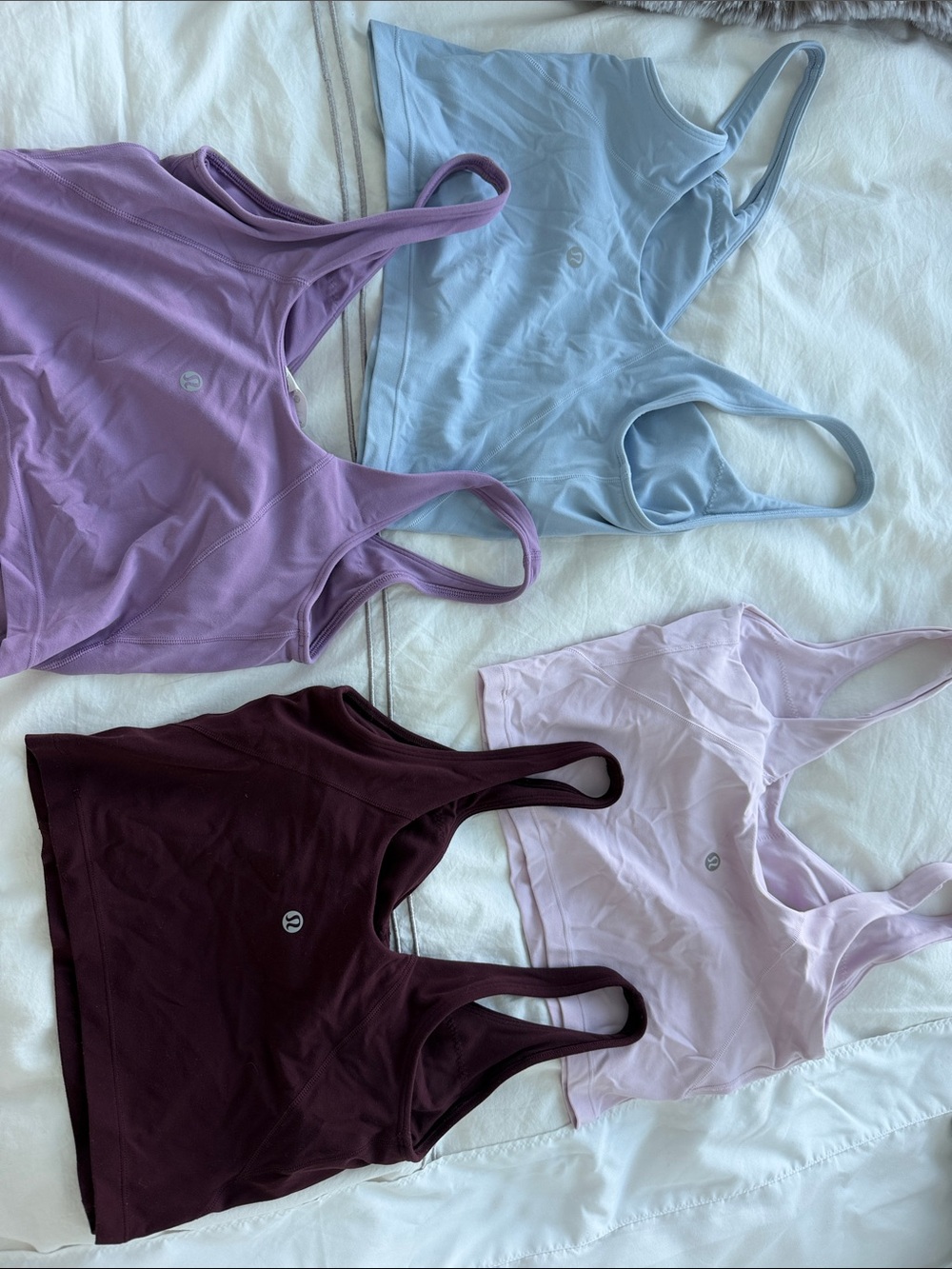 lululemon athletica align Tank Tops lot Light Blue, Lilac, Lavender, burgundy - Picture 6 of 6